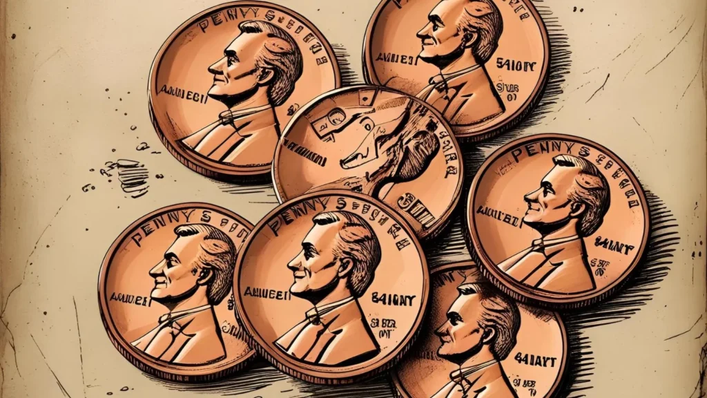 4 penny joke 5 pennies