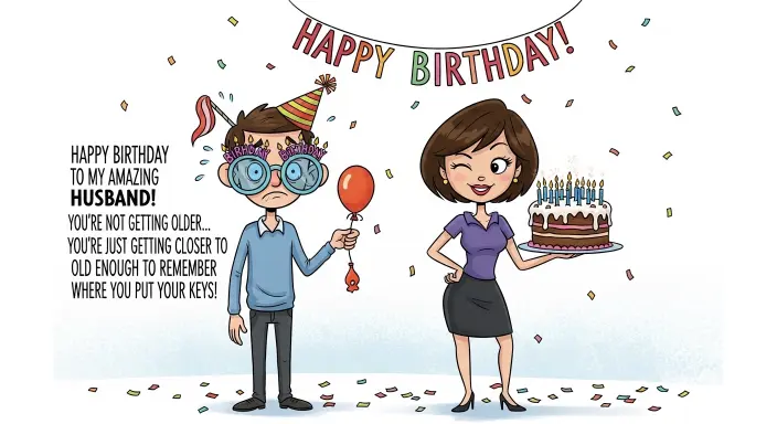 Funniest Birthday Wishes for Husband
