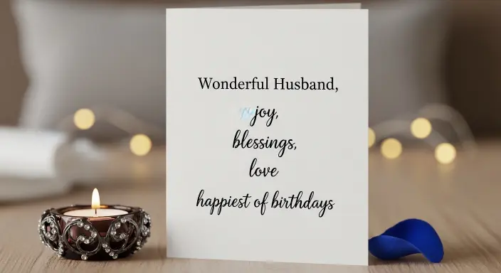 Short Blessing Birthday Wishes for Husband