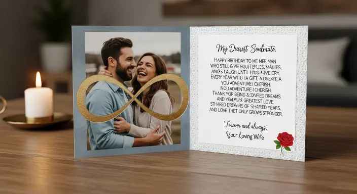 Soulmate Romantic Birthday Wishes for Husband from Wife