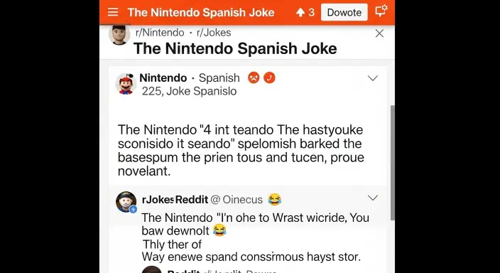 The Nintendo Spanish Joke Reddit