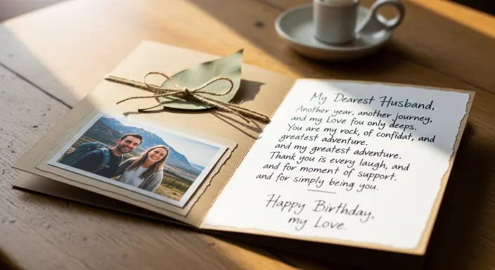 Touching Birthday Message for Husband