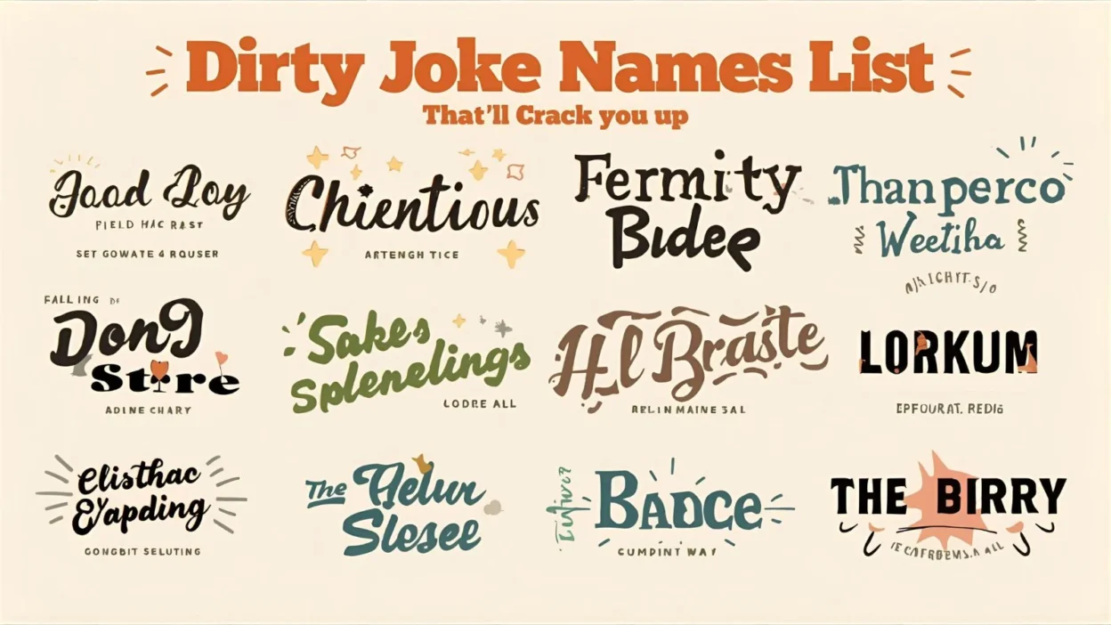 Dirty Joke Names List That’ll Crack You Up