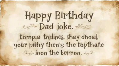 Happy Birthday Dad Joke