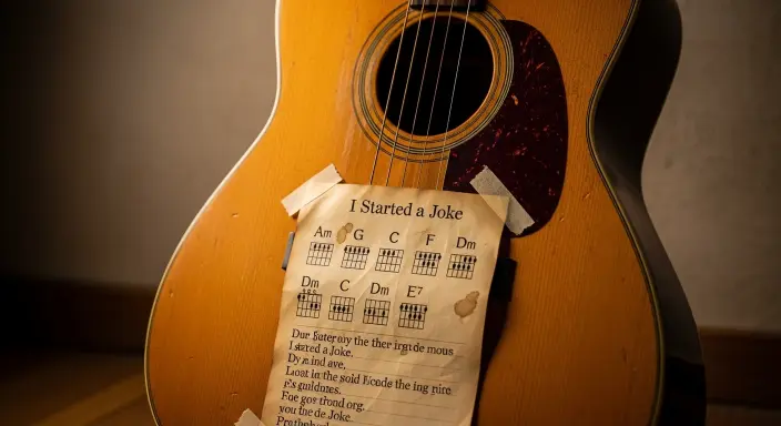 I Started a Joke Song Guitar Chords
