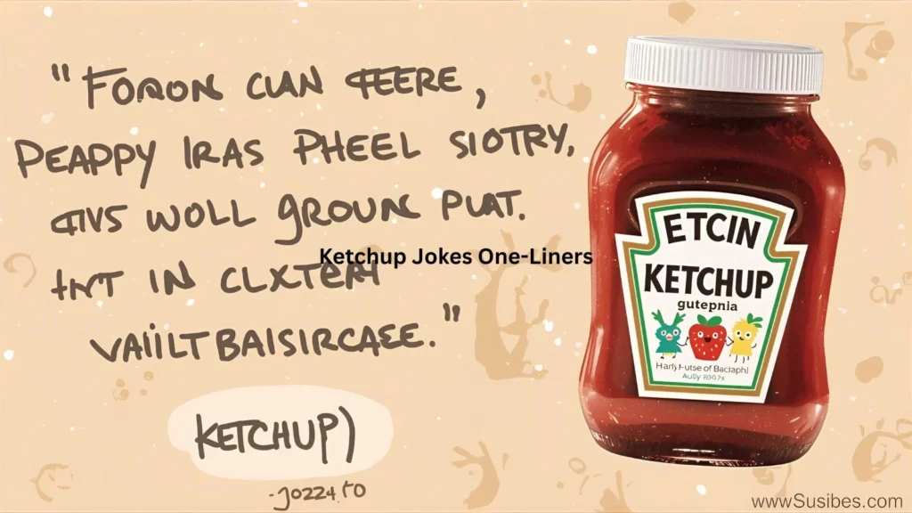 Ketchup Jokes One-Liners