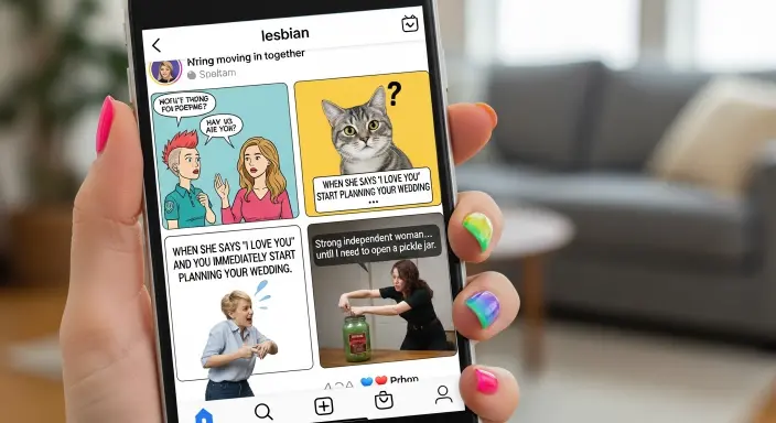 Lesbian Humor on Social Media