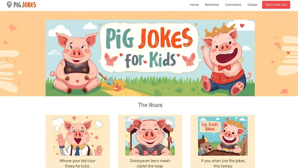 Pig Jokes for Kids