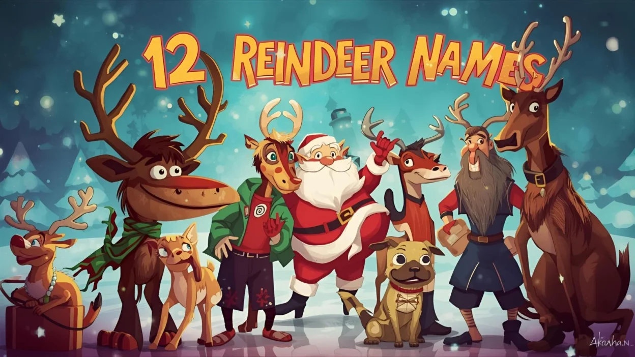 Santa’s 12 Reindeer Names Joke – Holiday Humor at Its Best