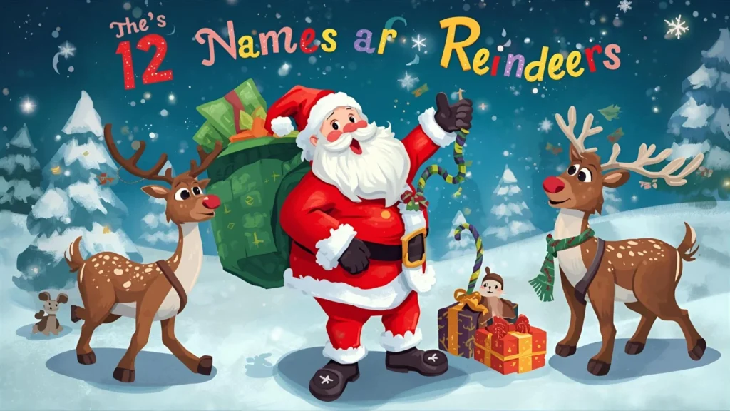 Santa’s 12 Reindeer Names Joke for Adults