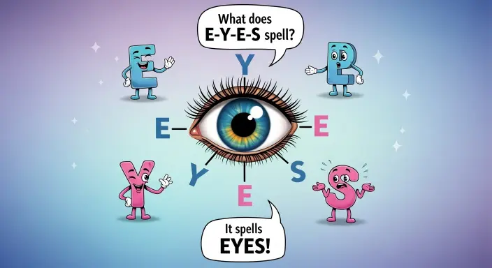 What Does E-Y-E-S Spell? Joke Explained