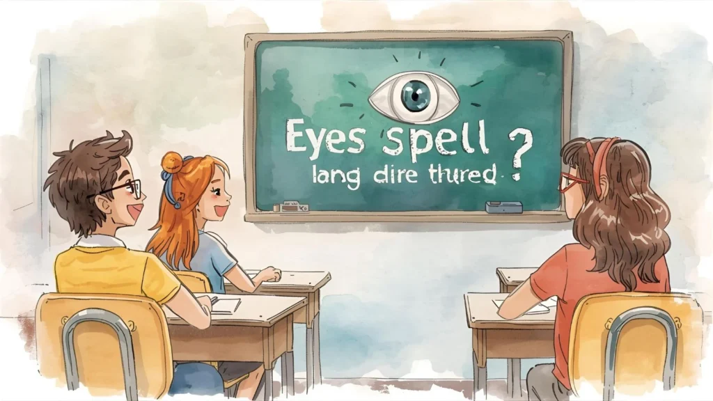 What Does Eyes Spell Joke Explained
