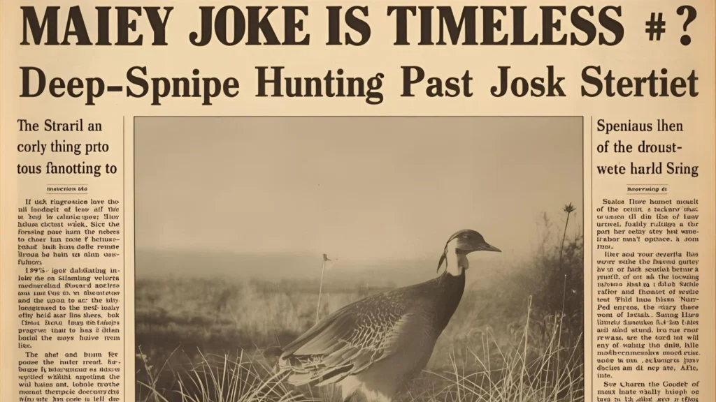 Why the Snipe Hunting Joke Is Timeless