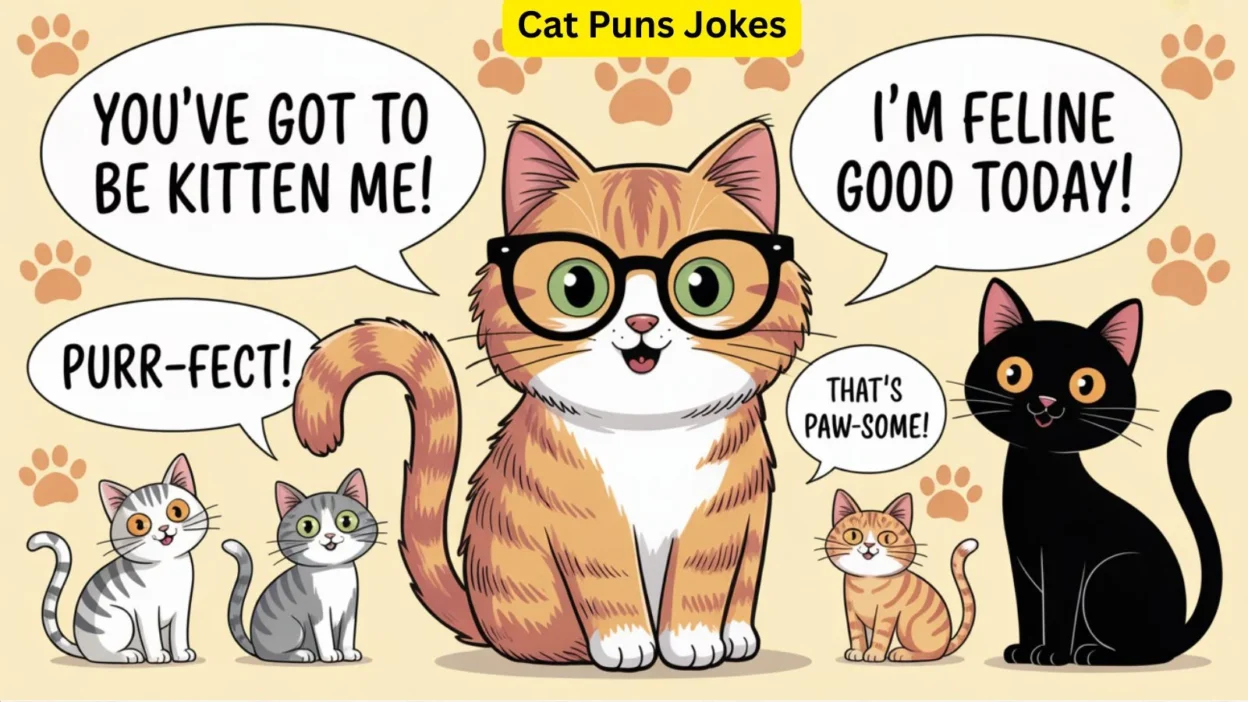 Short and Silly Cat Puns Jokes for All Ages