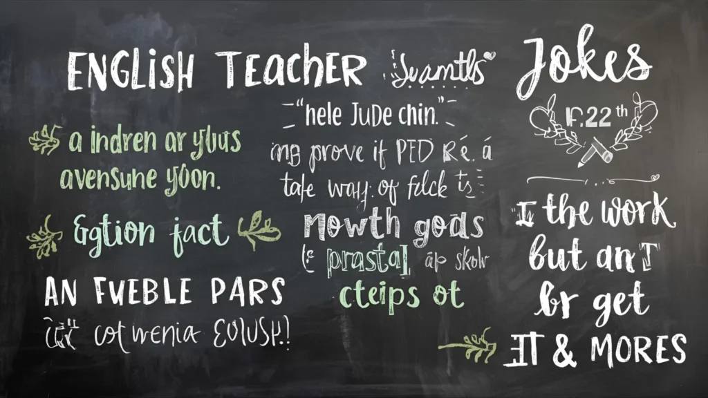 English Teacher Jokes